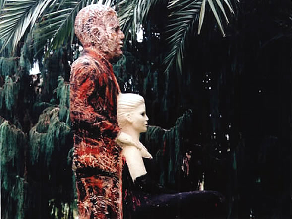 Paarberatung Statue Mann mit Frau